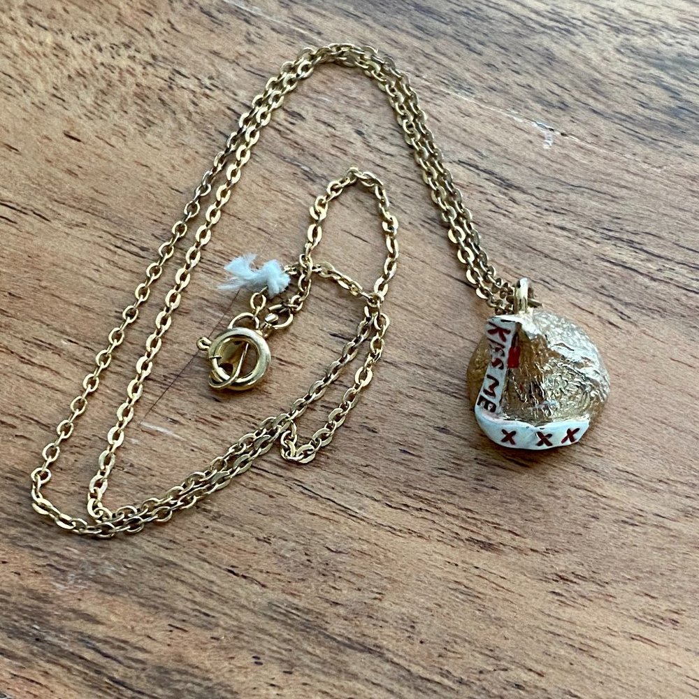 Vintage Hershey's Kiss Charm Necklace